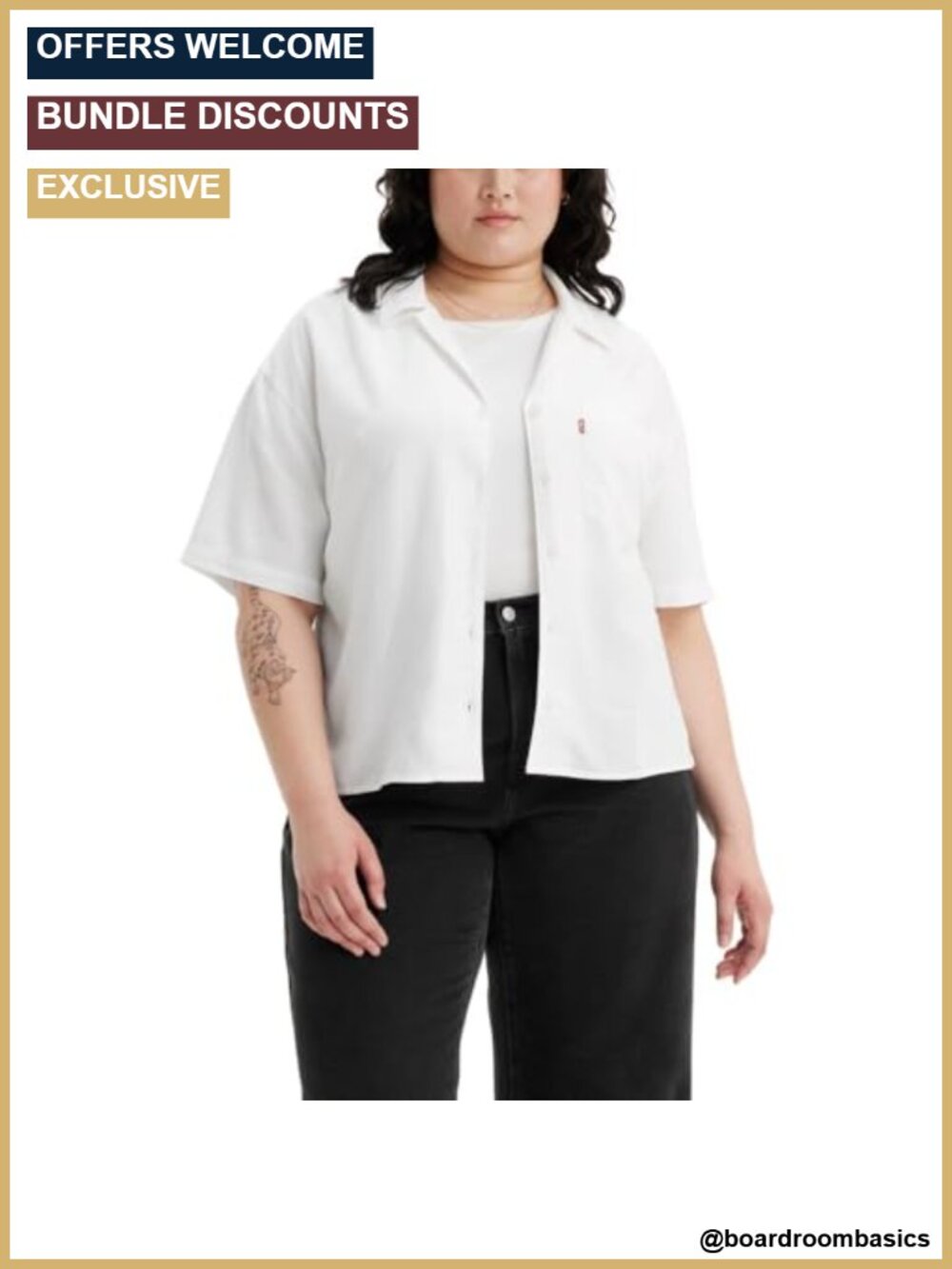 Levi's Joyce Resort Shirt Relaxed Fit Button Down Collared